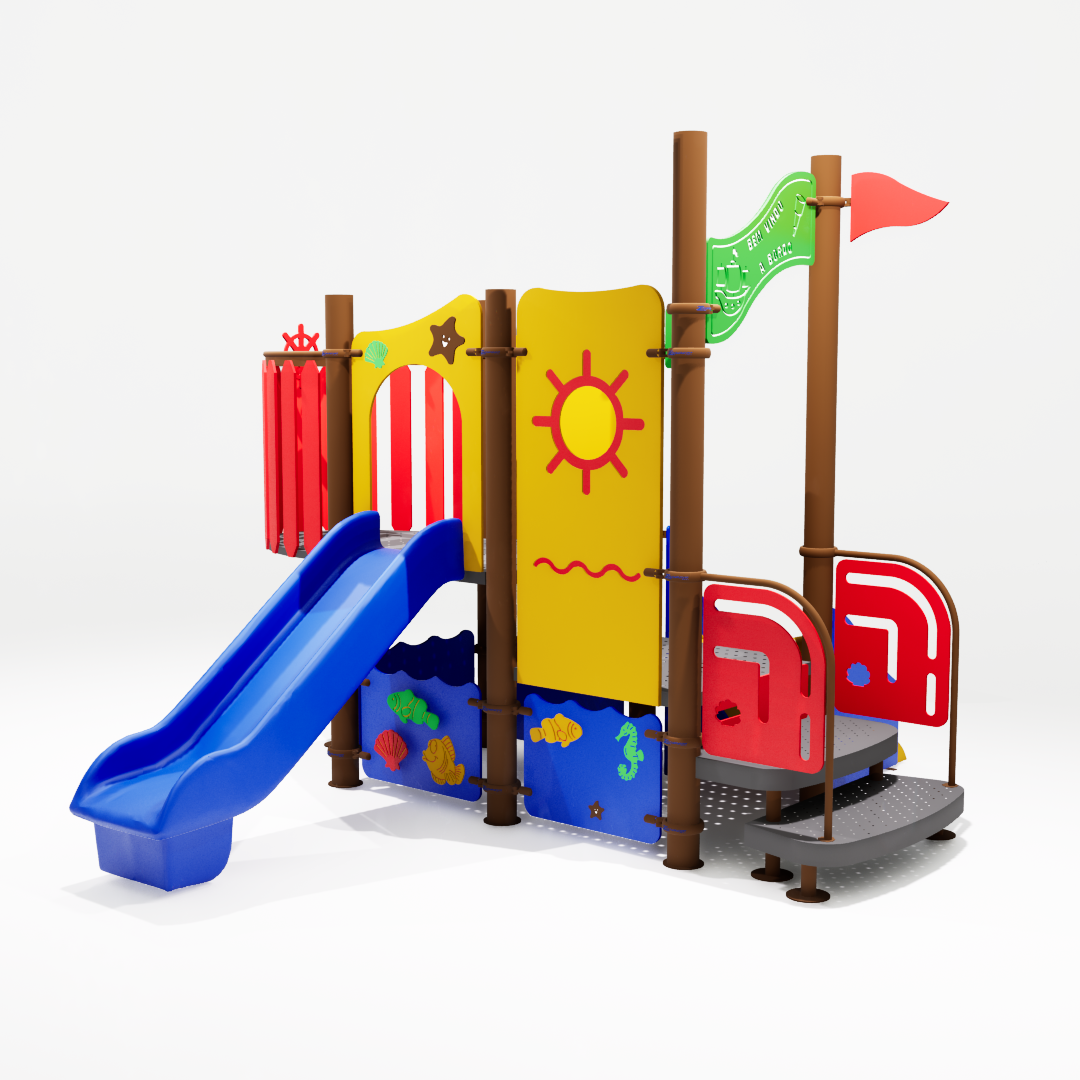 Playground Ziober Play destinado a crianças, com foco em diversão, segurança e durabilidade. Ideal para parquinhos infantis em áreas externas e internas.