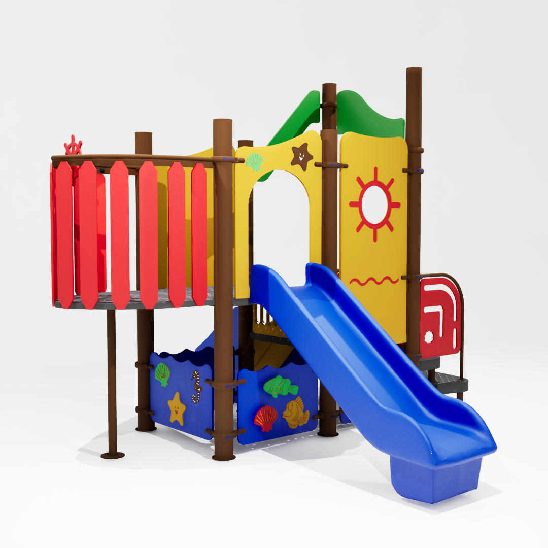 Playground Ziober Play destinado a crianças, com foco em diversão, segurança e durabilidade. Ideal para parquinhos infantis em áreas externas e internas.