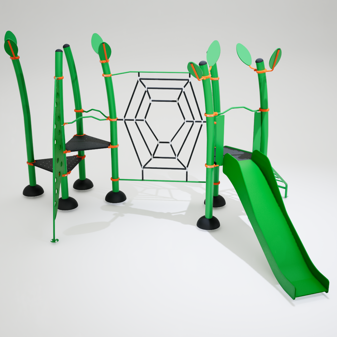 Playground Ziober Play destinado a crianças, com foco em diversão, segurança e durabilidade. Ideal para parquinhos infantis em áreas externas e internas.