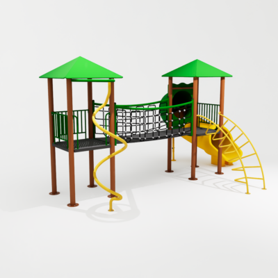 Playground Ziober Play destinado a crianças, com foco em diversão, segurança e durabilidade. Ideal para parquinhos infantis em áreas externas e internas.