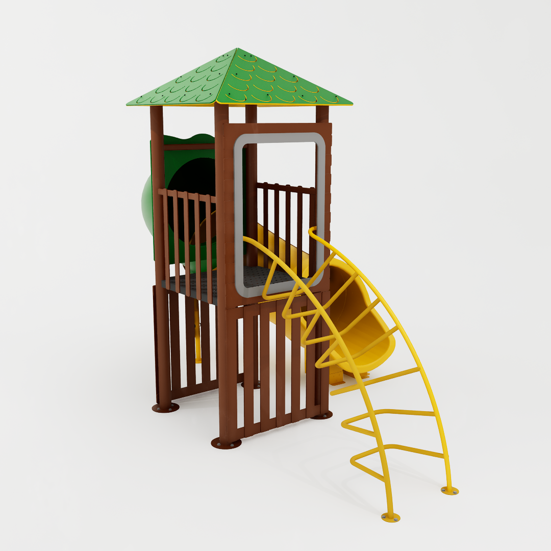 Playground Ziober Play destinado a crianças, com foco em diversão, segurança e durabilidade. Ideal para parquinhos infantis em áreas externas e internas.
