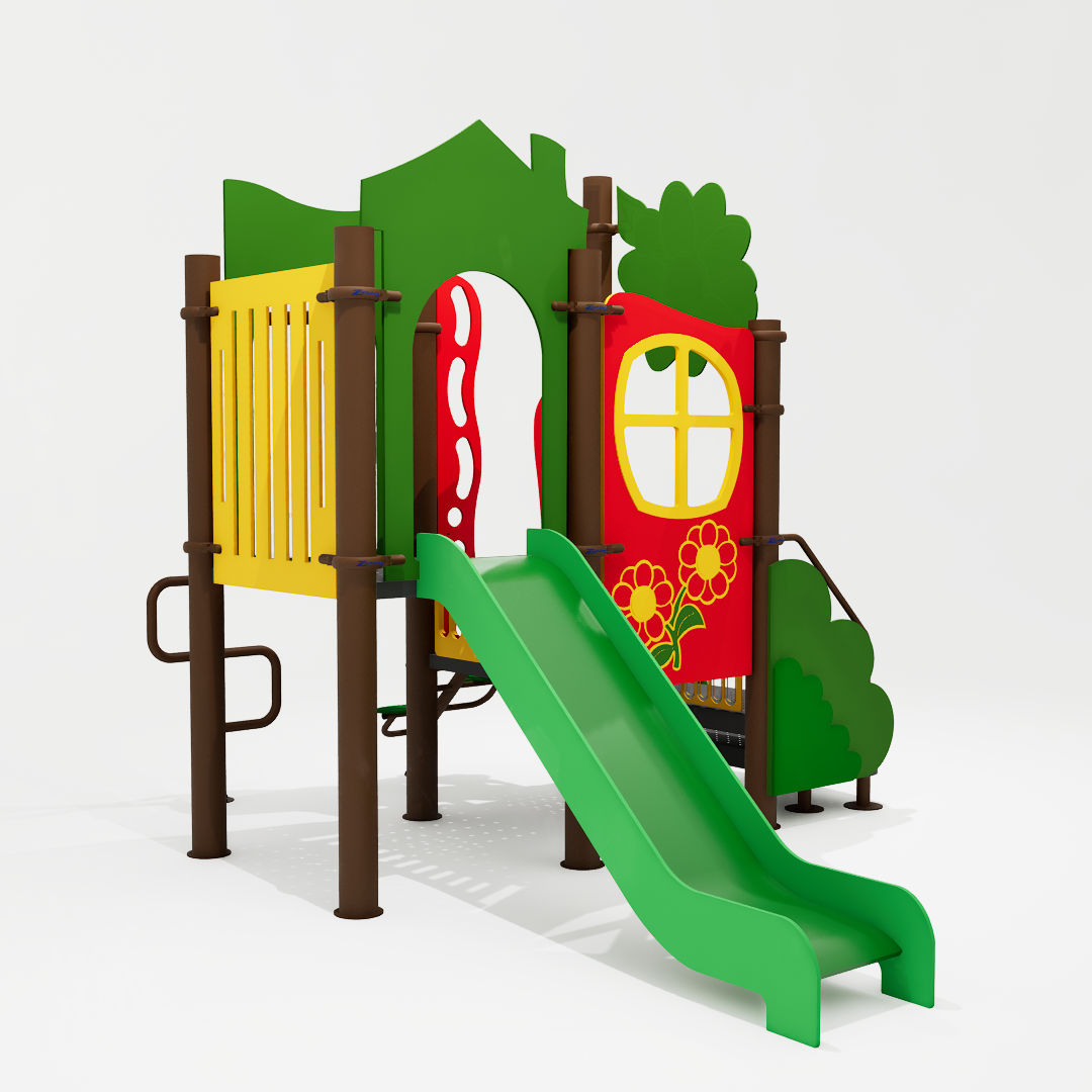 Playground Ziober Play destinado a crianças, com foco em diversão, segurança e durabilidade. Ideal para parquinhos infantis em áreas externas e internas.