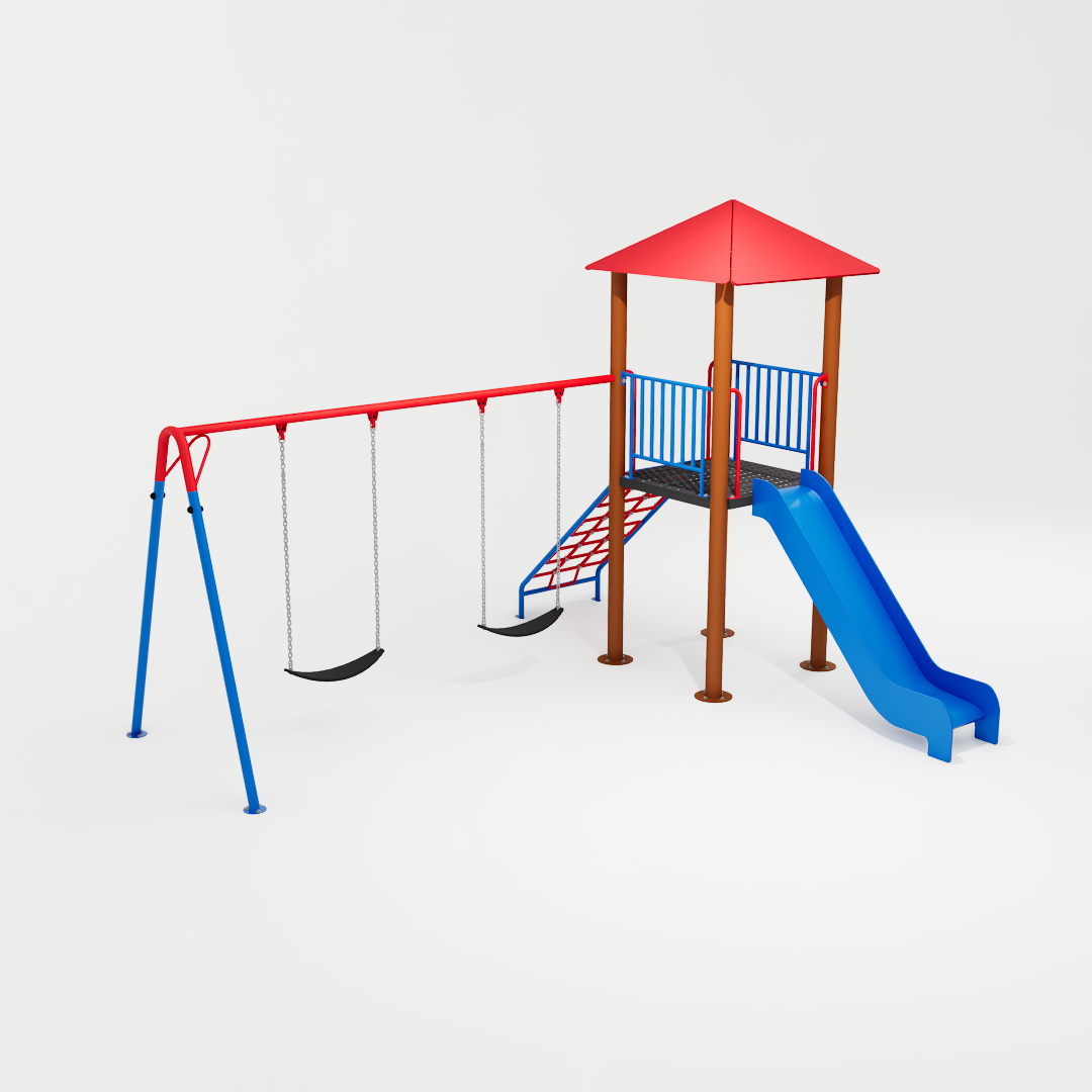 Playground Ziober Play destinado a crianças, com foco em diversão, segurança e durabilidade. Ideal para parquinhos infantis em áreas externas e internas.
