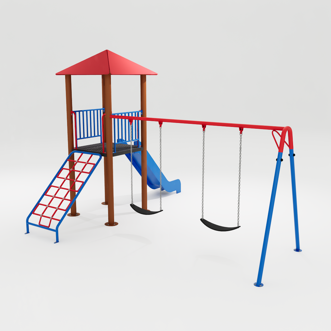Playground Ziober Play destinado a crianças, com foco em diversão, segurança e durabilidade. Ideal para parquinhos infantis em áreas externas e internas.