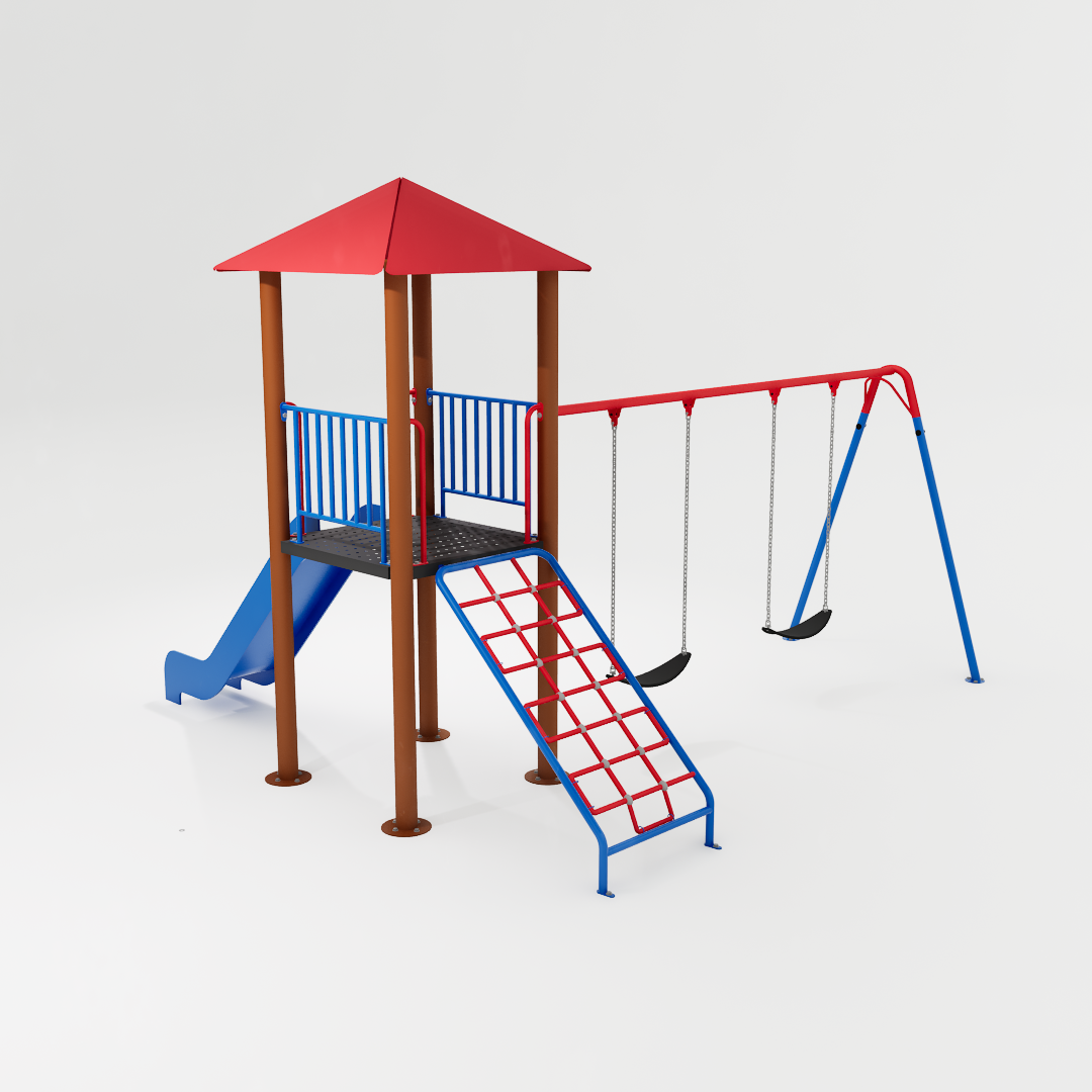 Playground Ziober Play destinado a crianças, com foco em diversão, segurança e durabilidade. Ideal para parquinhos infantis em áreas externas e internas.